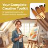12PCS Comfortable grip Special Shape Paint Brushes  Handmade craft painting