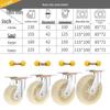 Heavy Duty Nylon Swivel Caster Wheel with Brake