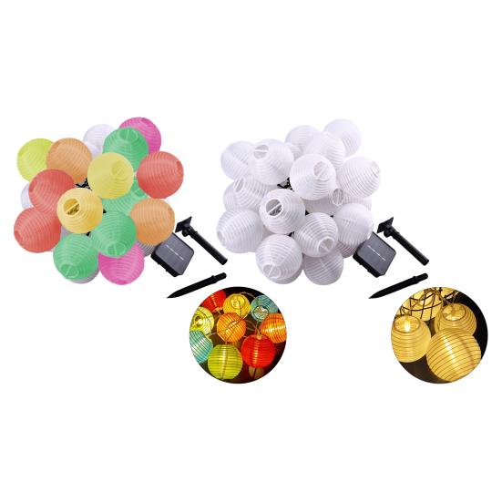 Солнечные гирлянды-фонарики 10 светодиодов Водонепроницаемая садовая гирлянда для улицы, двора, балкона