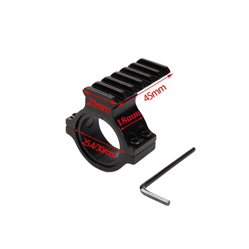Кольцо для оптического прицела диаметром 25,4 мм, адаптер для крепления фонарика на 30 мм