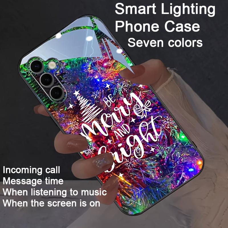 Cartoon Cow Voice Control Glow Phone Fundas For Samsung Zfold 7 6 5 4 S25 S24 S23 S21 S22 Plus Ultra A16 A55 A36 Luminous Case