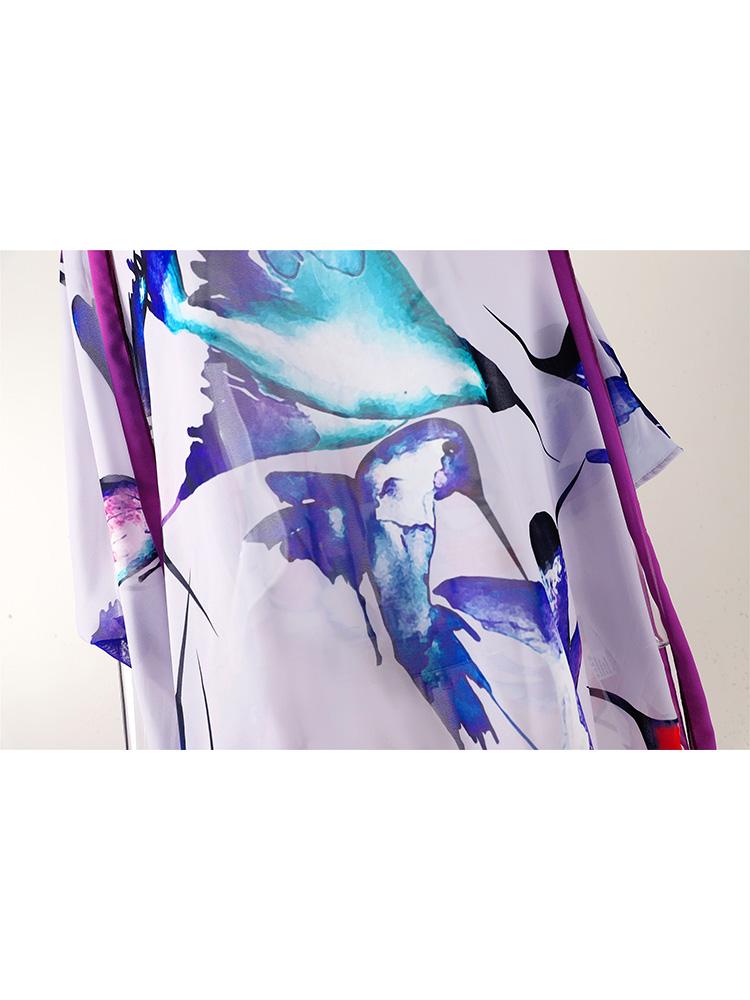 2024 летние пикантные накидки на бикини на одно плечо, топы с принтом больших размеров для женщин, пляжная одежда, купальный костюм, накидка