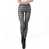 Womens Halloween Skull Skeleton Print Leggings Tight Sports Base Layer Pants