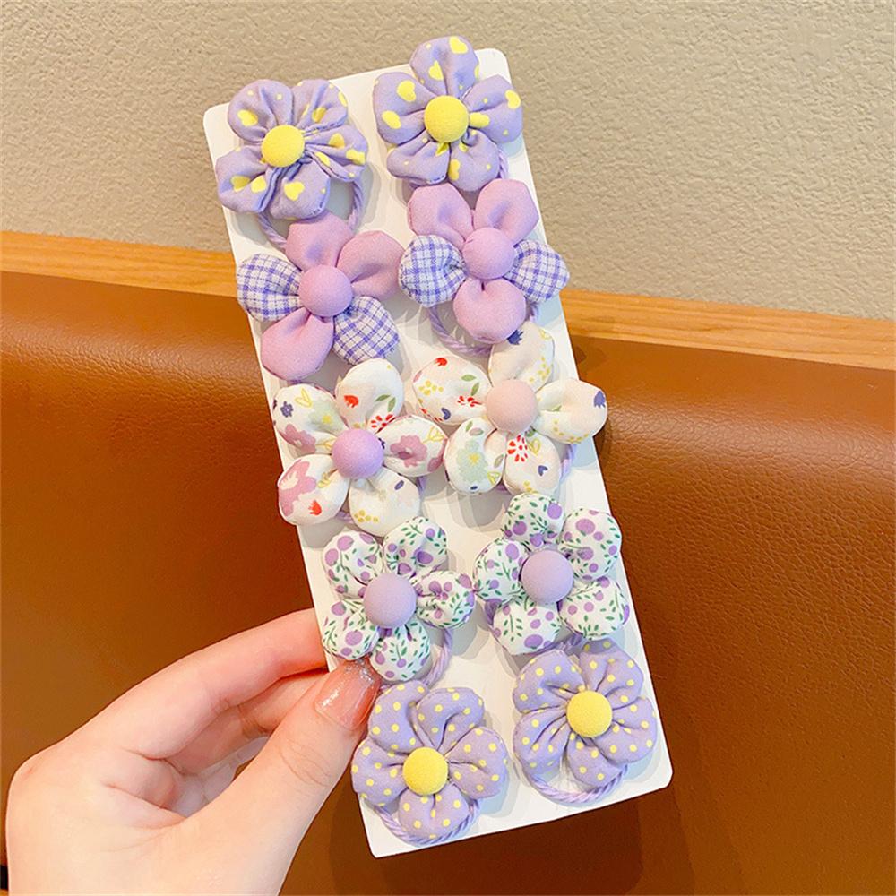 10 шт./компл., резинки для волос в форме сладкого цветка, эластичные ленты для волос, детские красочные держатели для хвостиков, резинка для малышей, детей