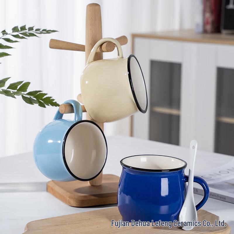 Ретро Керамическая Кружка-пузатик