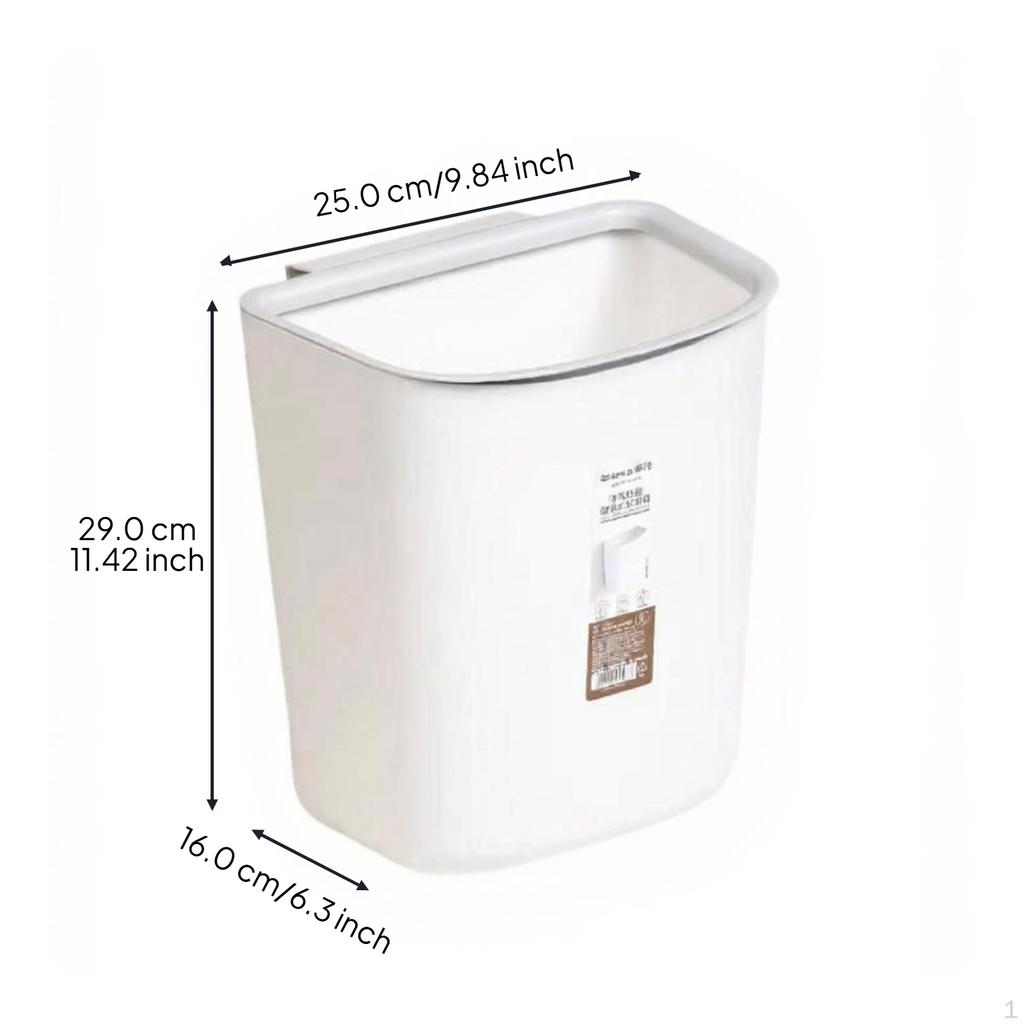 Мусорное ведро, крышка с нажимным механизмом, Ванная комната, Кухня, Спальня, Гостиная, Нажимная крышка, Мусорный бак Белый+Коричневый