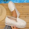 Fashion Platform Loafers Dress Flat Shoes Woman Sneaker Round Toe Low Heels Elegant Stylish Summer Comfortable Trend