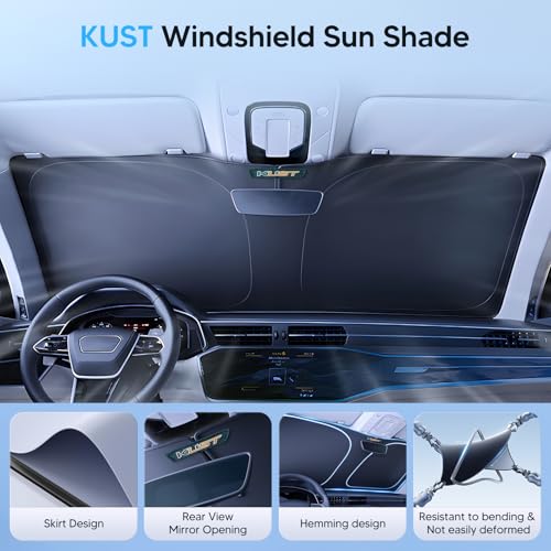 KUST Солнцезащитный козырек на лобовое стекло для Volkswagen VW Beetle 2012-2019 Аксессуары, Индивидуальная посадка, Солнцезащитный козырек, Защита окна от солнца, Складной, Блокирует УФ-лучи и К
