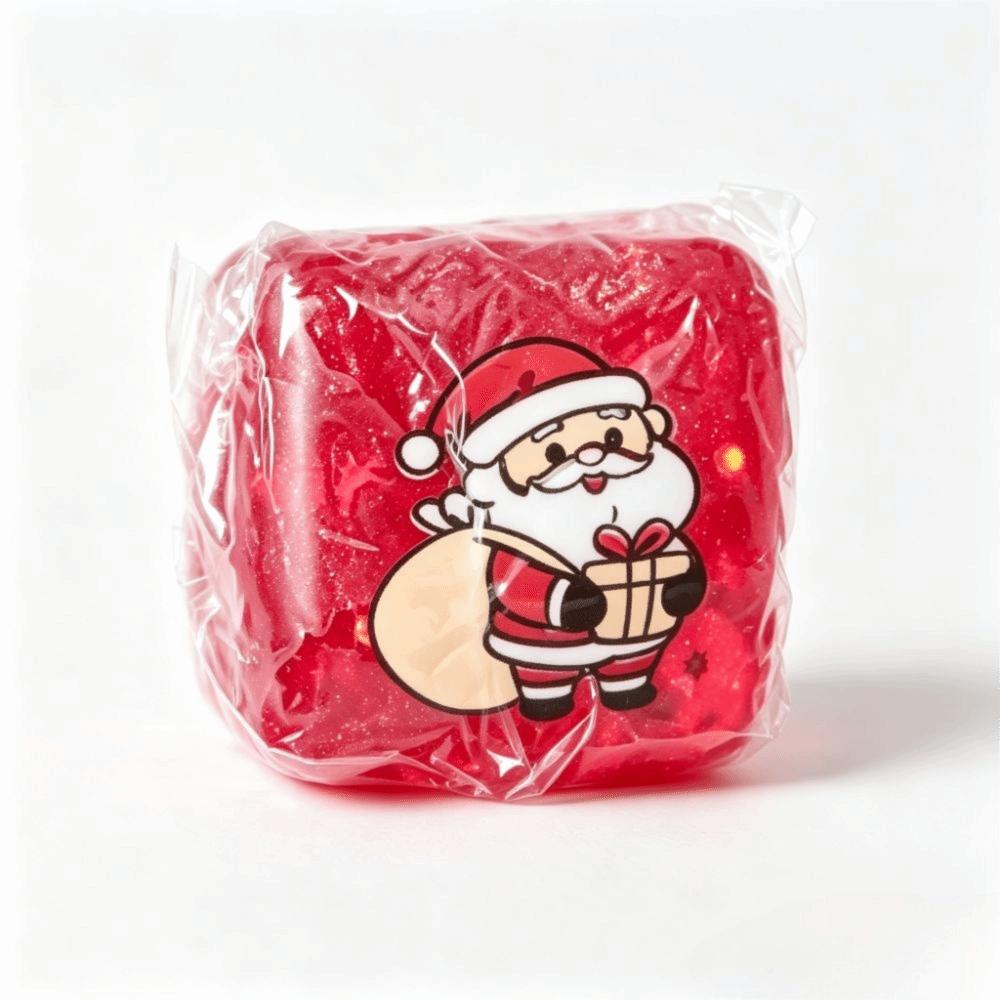 Slow Resbound Squeeze Toys Cube Shape Christmas Squishy Toy Christmas Squeeze Toys Christmas