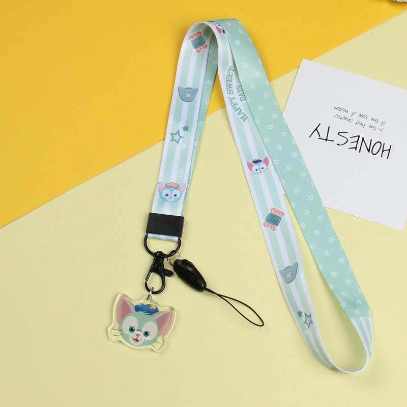 Cartoon Mobile Phone Lanyard, Cute Pendant, Wide And Flat Braided Belt, Lanyard, Key, Badge, Card Cover, Neck Lanyard.