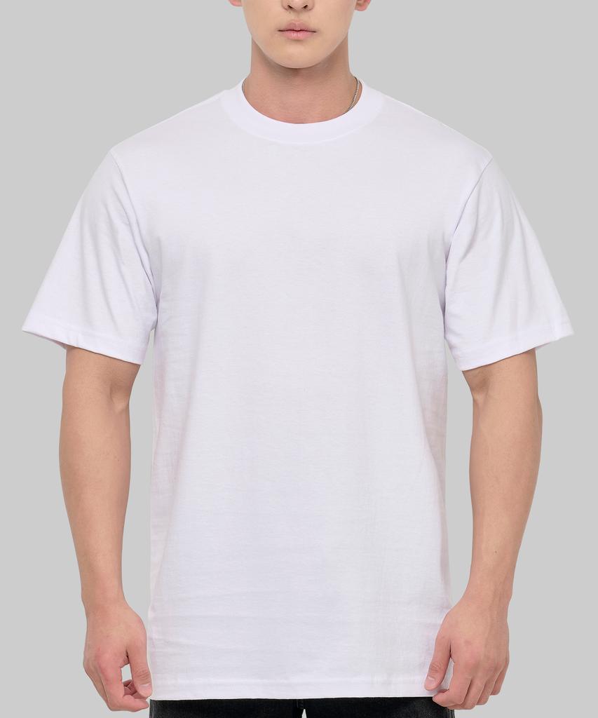 SHAKA WEAR 7.5 унций Максимально Плотная Однотонная Оверсайз Футболка с Коротким Рукавом_Белый