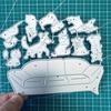 Диван для собак Металлические трафареты для резки Трафареты для DIY Скрапбукинг Альбом Бумага Картон Тиснение Ремесла