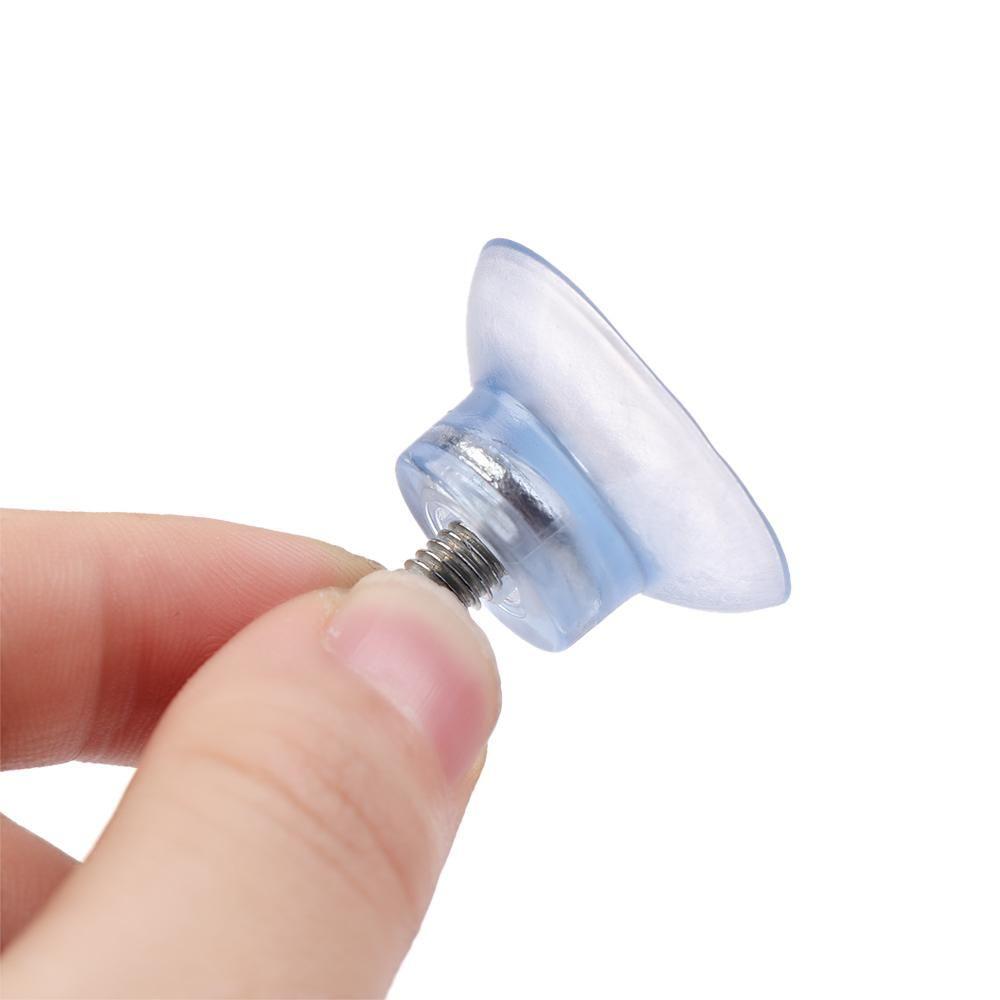 10Pcs Bathroom Transparent Kitchen Holder Rails Nut Suckers Wall Hook Suction Cup Screw Wall Rack