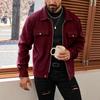 Мужская шерстяная куртка на молнии в европейском и американском стиле High Street, Осень/Зима 2025