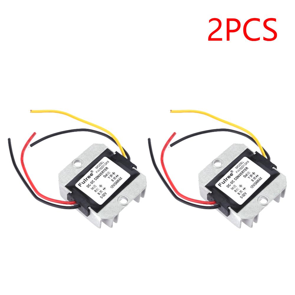 1-5PCS DC-DC 5-32V to 12V 3A Automatic Voltage Stabilizer Power Converter Regulator Intelligent Boost Depressurization Heat Diss