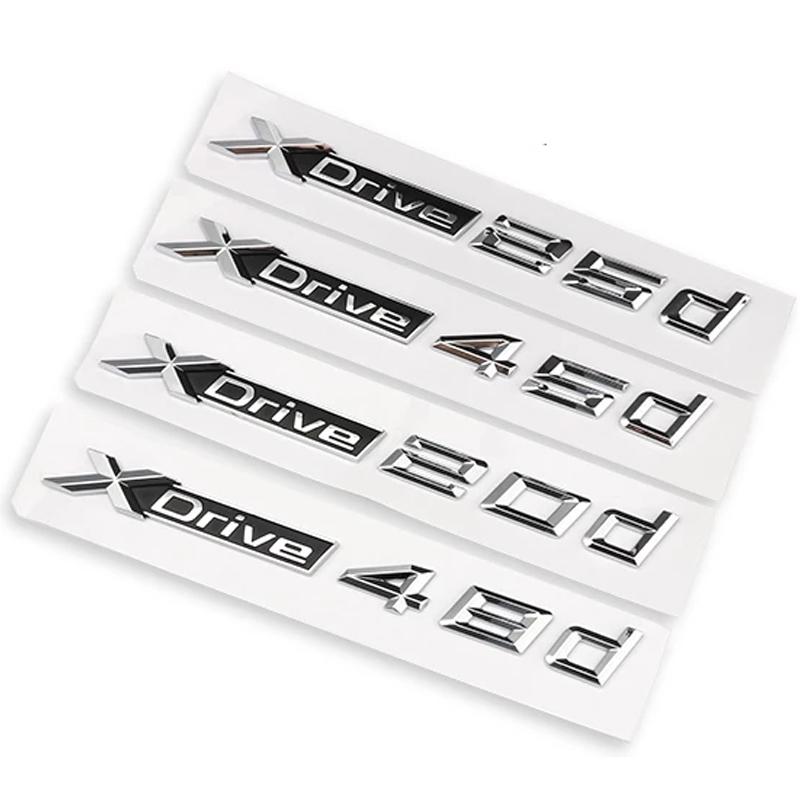 3D новый Xdrive 20d 30d 35d 40d 50d 20i 25i 30i автомобильное крыло эмблема багажник значок наклейка