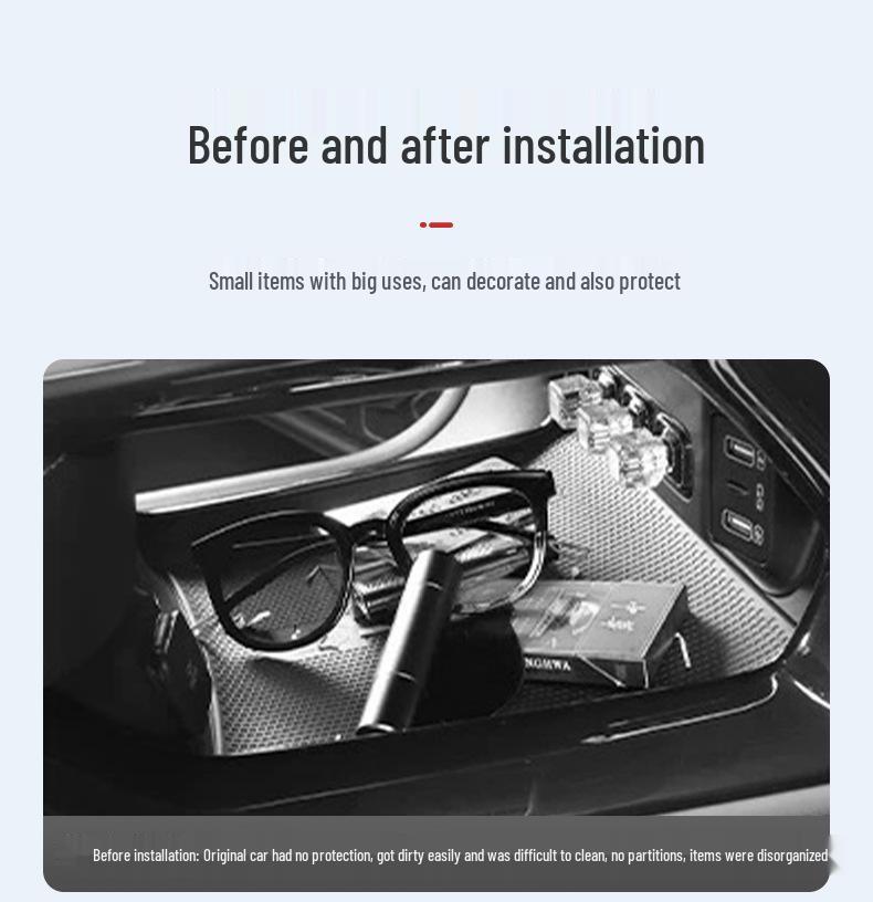 Совместимо с силиконовыми контейнерами для хранения, футлярами для очков и аксессуарами для центральной консоли для 25 моделей Changan CS75.