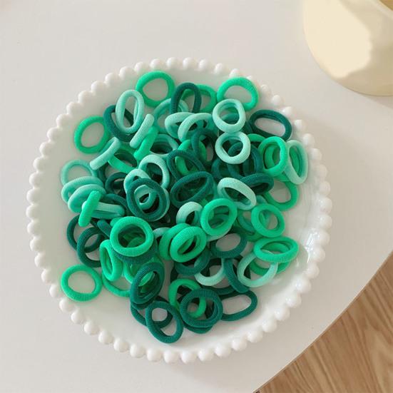 100Pcs Colorful Hair Ties Gentle Towel Ring Material Elastic Bands Hair Rings Styling Lightweight Versatile Accessories