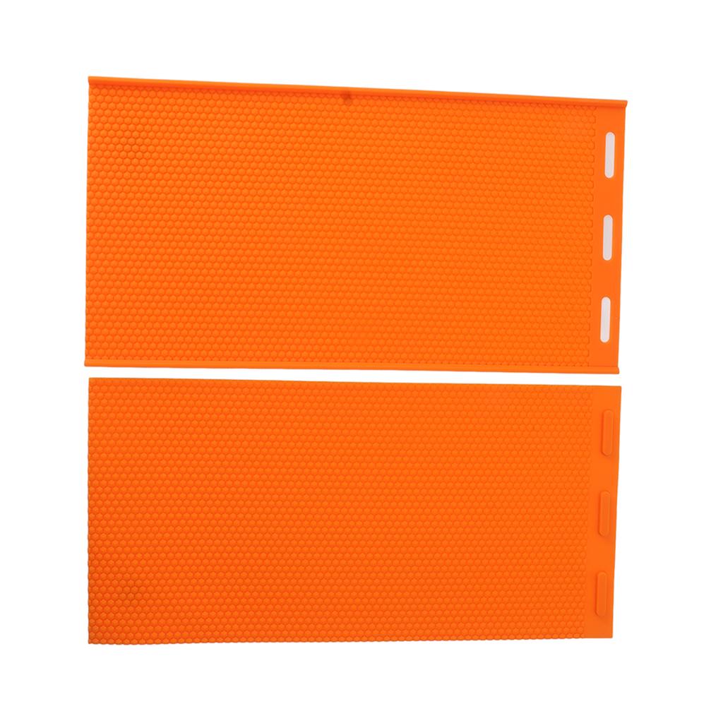 2 Sheets 5.4mm Silicone Beeswax Mold Beeswax Foundation Press Embosser Honeycomb Sheets Mold Bee