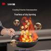 Без покрытия Непригорающая Вок из Нержавеющей Стали 316L Sanho