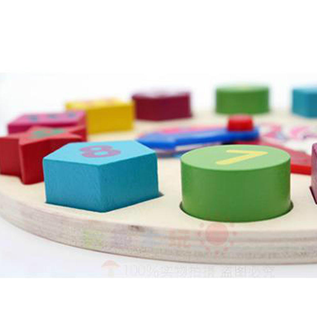 Детские деревянные цифровые 12 номеров, декор для комнаты, часы, блоки, игрушки