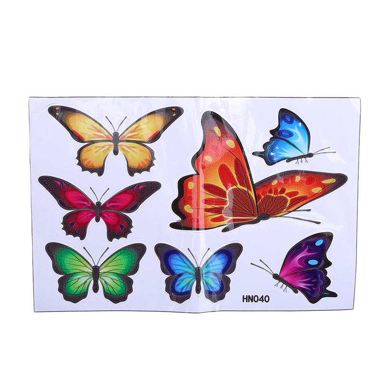 Color Gradient Butterfly Car Waterproof Sticker
