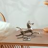 Brass Running Horse Figurine Feng Shui Home Decor Mini Animal Sculpture Ornament for Table