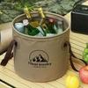Portable Camping Foldable Sink Collapsible Car Wash Bucket Easy To Store Car Folding Bucket  Beach