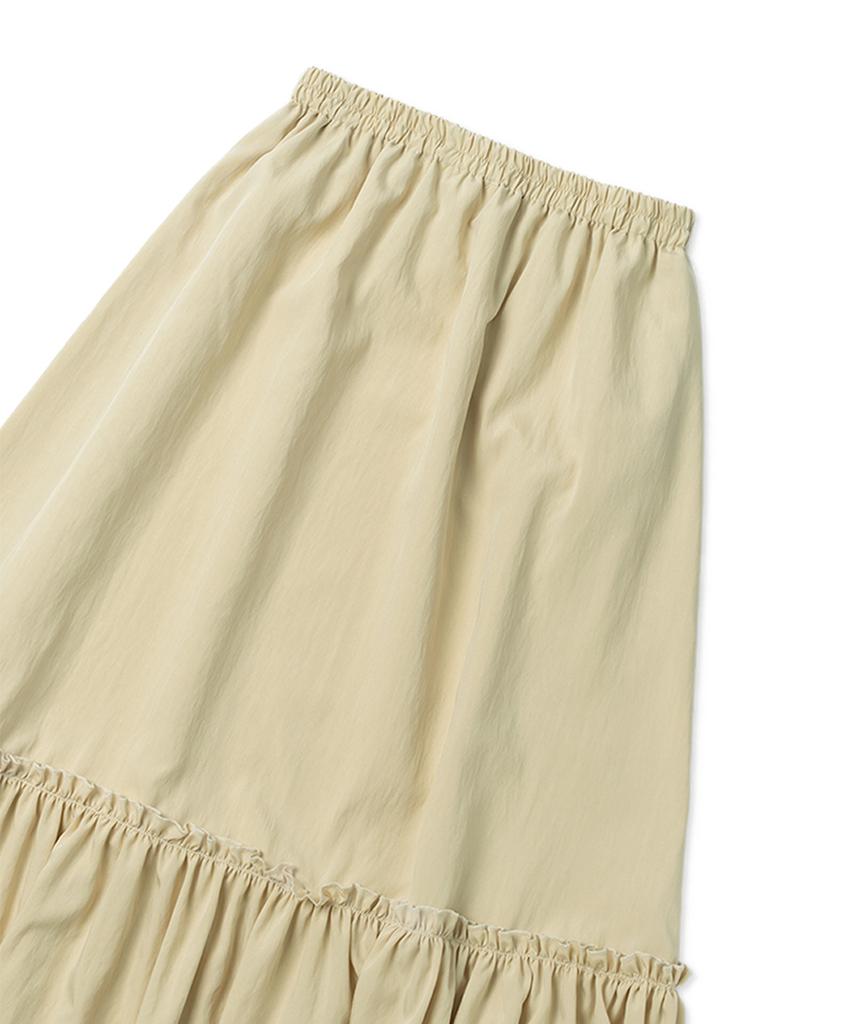 Without Summer Lay Frill Skirt_Beige