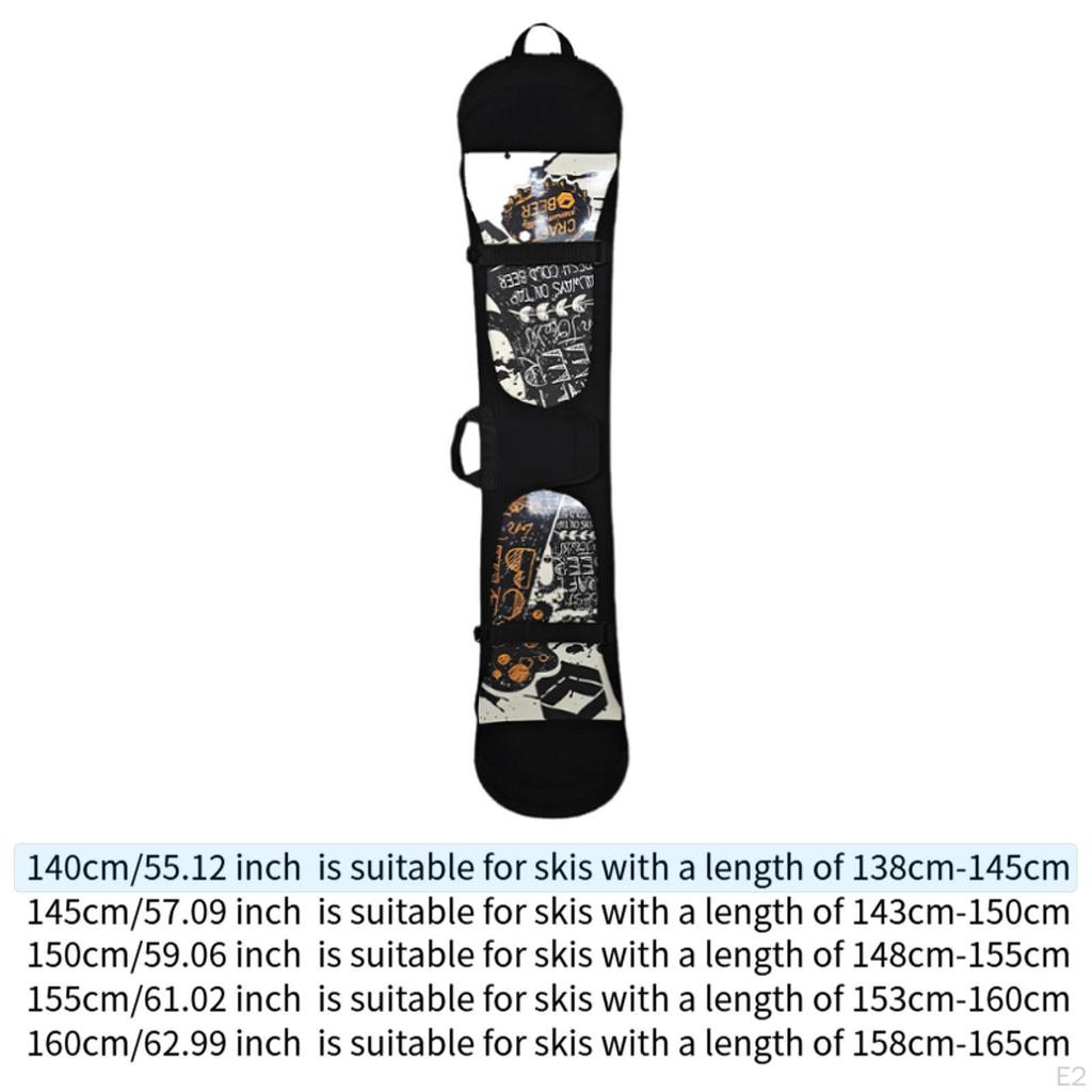 Backpack Ski Bag for Air Travel and Snowboard Protection