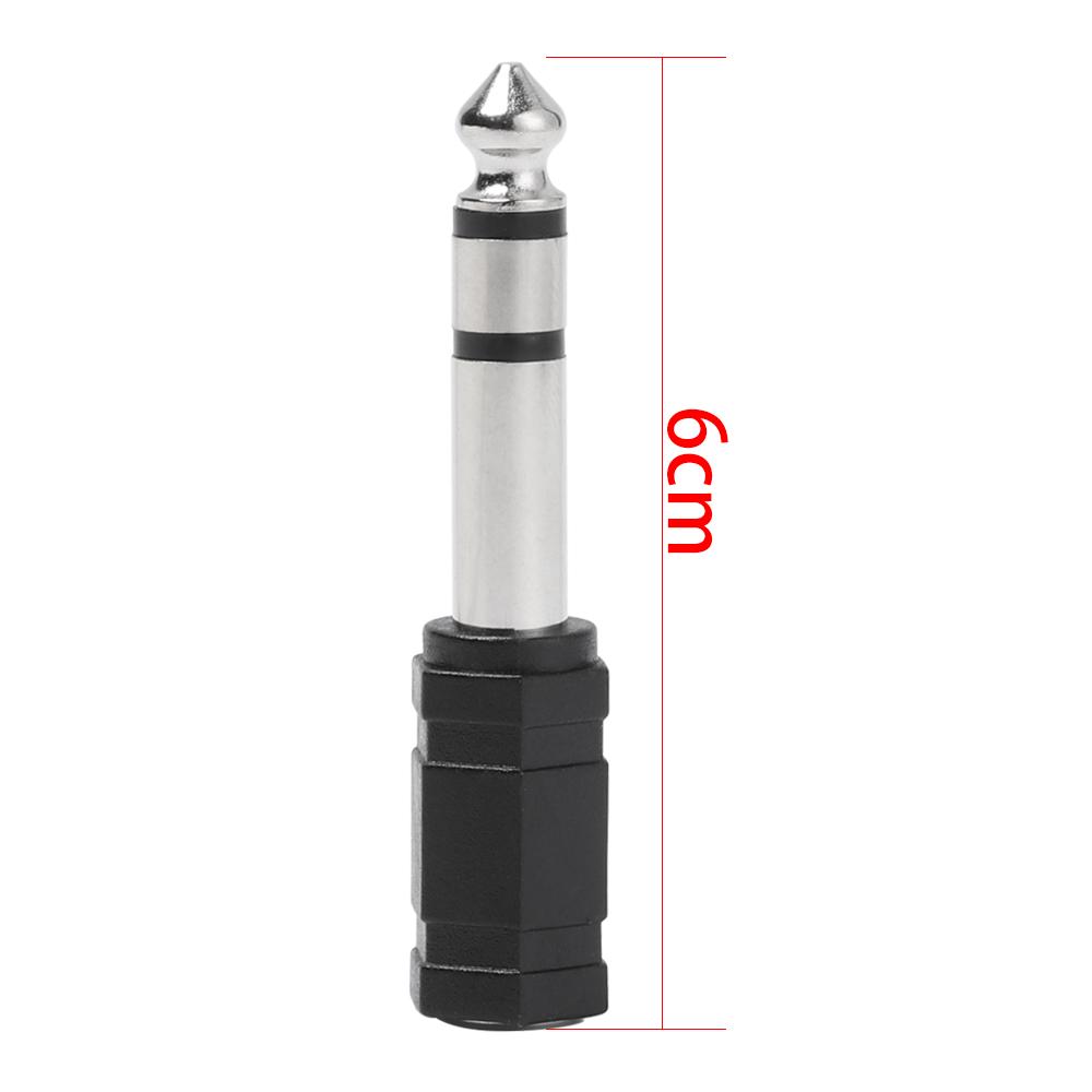 to 6.35mm New Converter Stereo Earphone Cable Adapter Headphone Plug Microphone Jack Male To Female