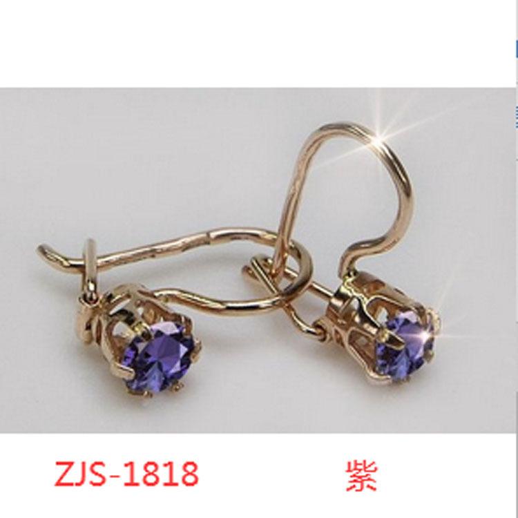 Темпераментные циркониевые серьги, Рубиновые цветы, Многослойная ретро-простота, Серьги-кольца