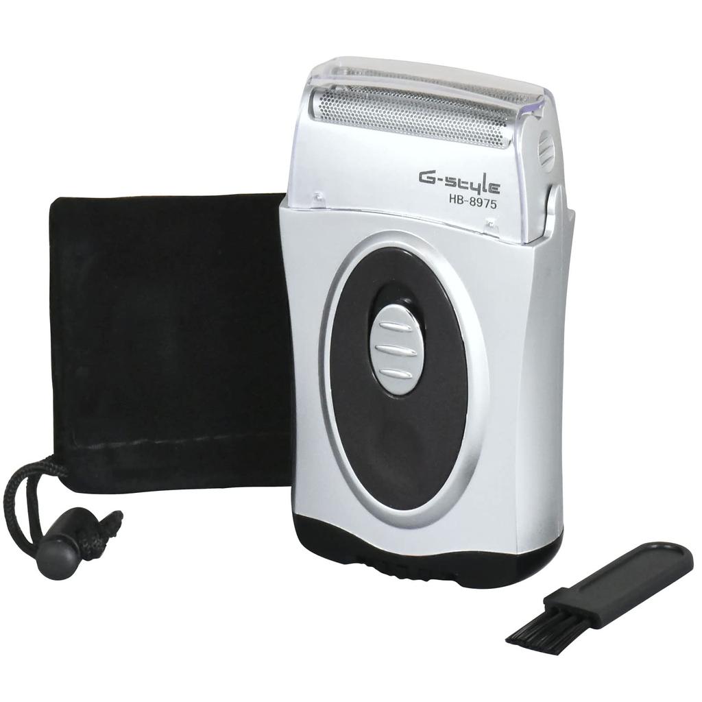 OHM Карманная бритва из кожи, моющаяся, серебристая HB-8975