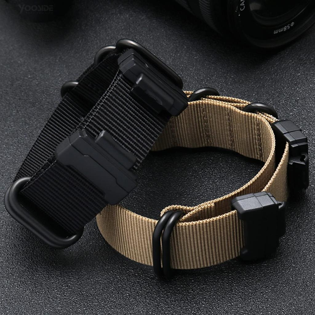 Нейлоновый ремешок для часов, сменный ремешок для часов 5035 DW5600 [YOOSIDE] G-Shock GW-5000 GW-M5610 и т. д.. (черный (Черная пряжка))