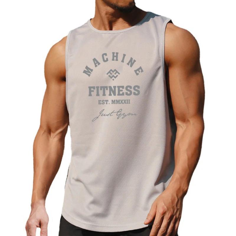 Muscleguys Тренировочные майки без рукавов для мужчин, жилеты для бега, одежда для зала, сетчатые спортивные майки, майка-стрингер для бодибилдинга и фитнеса