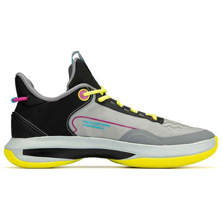 Кроссовки для баскетбола Li Ning Comfortable Shock Absorbing Non-Slip Durable Low Top для мужчин Серый Черный ABPR069-6