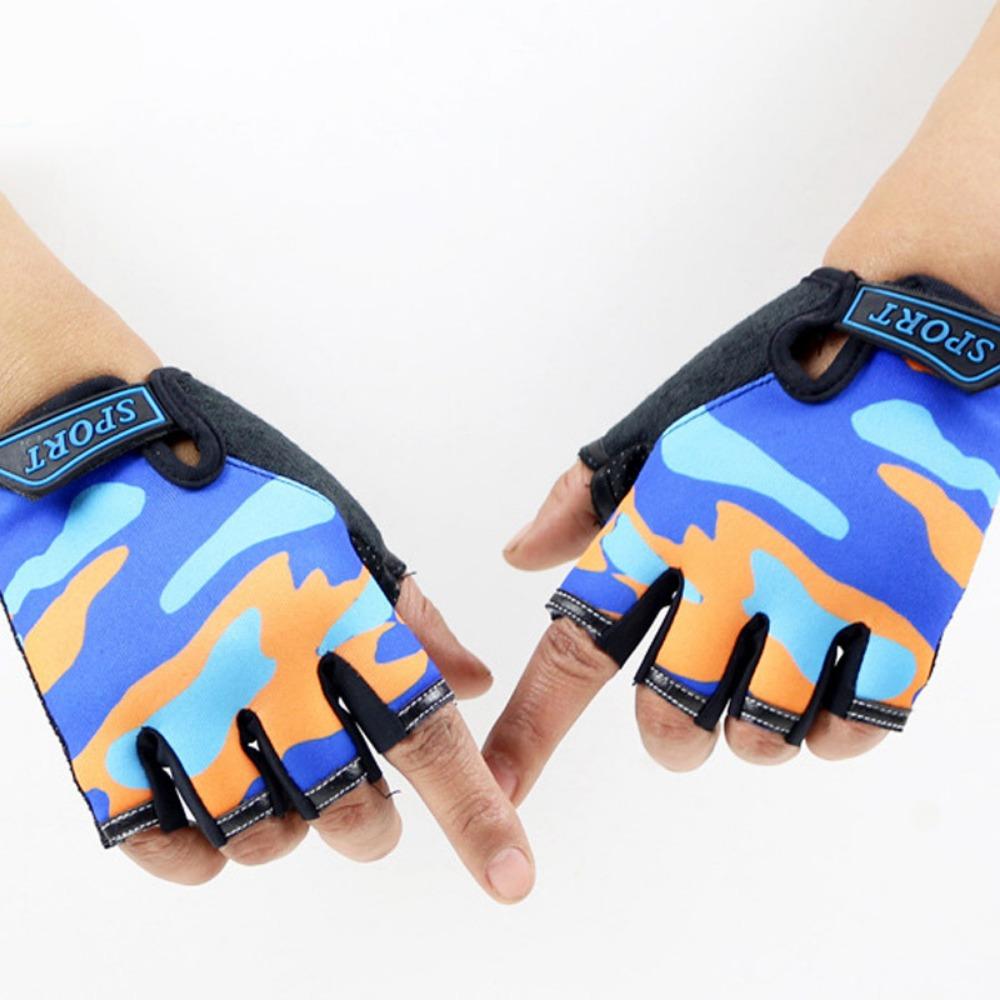 Children's Half-finger Gloves Riding High Elastic Outdoor Sun Protection Exercise