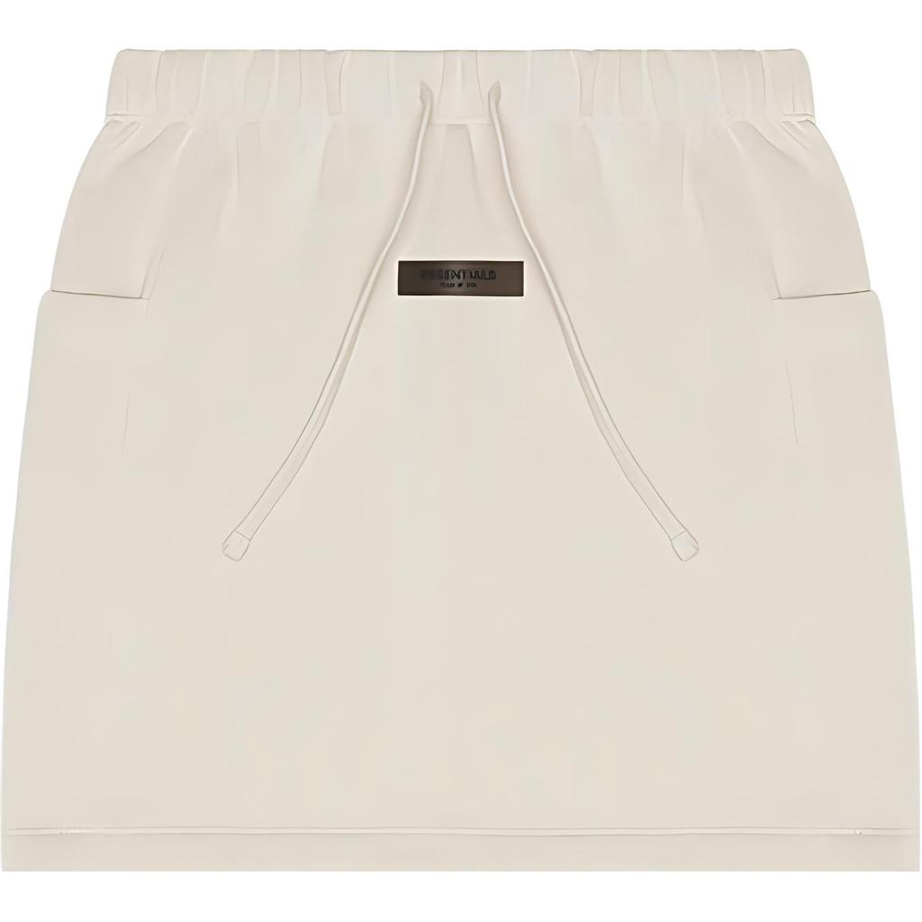 Fear of God Essentials SS22 Fleece Mini Skirt Women Skirts Wheat FOG-SS22-69