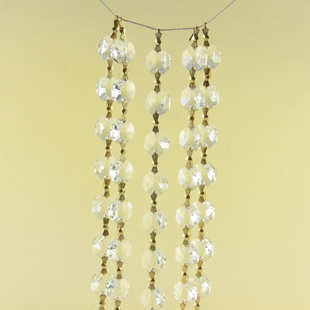 14Mm 10 Meters Garland Diamond Strand Glass Crystal Bead Wedding Party Decor Crystal Garland Crystal Garland