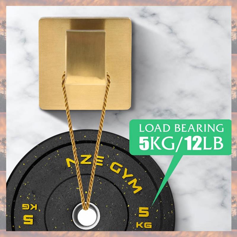 2025 Тренд 2 шт. Крючки для полотенец Крючок для халата Крючок для одежды Золото Сверхпрочные Ванные комнаты Квадратные крючки Настенные Для ванной