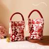 Flower Wrist Hand Bag Butterfly Orchid Flower Pendant Wedding Candy Bag Festive Sugar Bag  Wedding