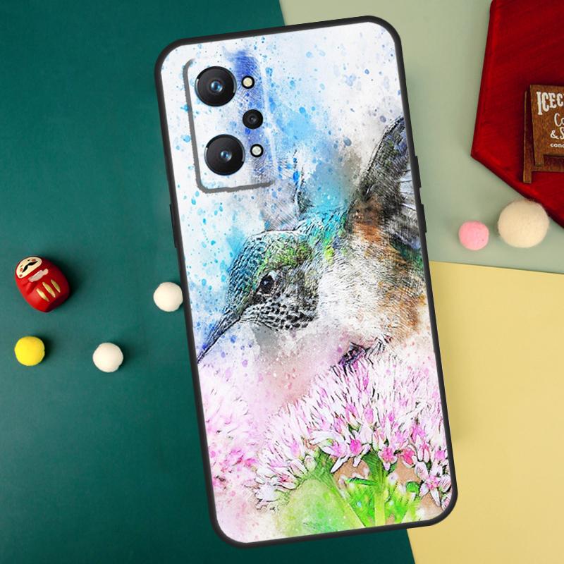 Hummingbird For Realme GT7 Pro 15 13 10 11 12 14 Pro Plus C55 C71 C75 C67 C63 C61 C53 C35 C65 GT6 Case