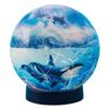 YANOMAN 3D Spherical Puzzle Lumi Orb LASSEN The Blue World 2 Includes Piece Request Rechargeable LED Charging and Base 61-Piece (Approx. 7.6cm