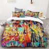 Duvet Cover New Dragon Ball Quilt Cover Set Super Saiyan Bedding Set Anime Cartoon Bed Bedroom Home Children Kids Boys Gifts