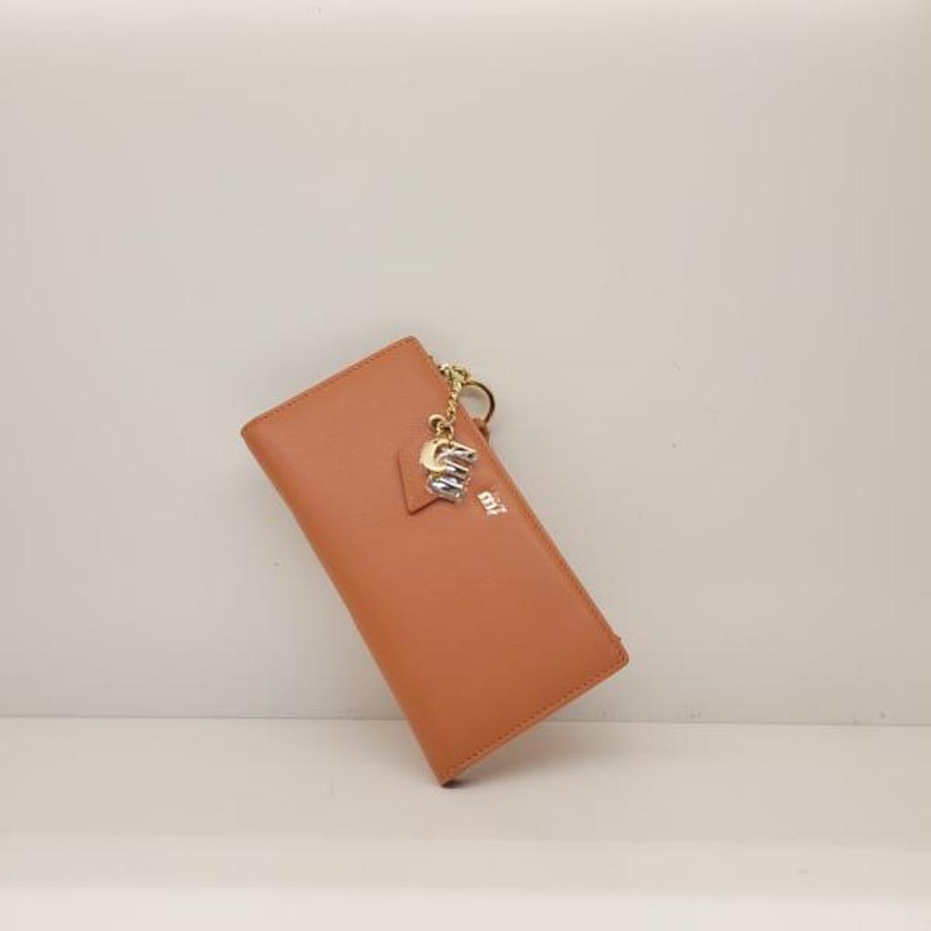 Mari Eclaire Highly Recommended Natural Cowhide Slim Women's Long Wallet 208412