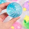 Прозрачная булочка с золотым порошком, медленно восстанавливающая форму, игрушка из мальтозы, прозрачный шар-антистресс, кавайная игрушка для снятия стресса, для детей