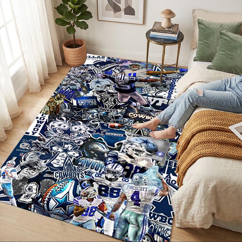 Cowboys Pride Living Room Nonslip Area Rug Soft Carpet For Bedroom Game Playroom Sofa Office Home Decor Doormat Christmas Gift C10250