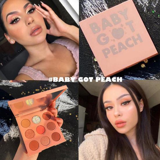 Тени для век Flash Водостойкая стойкая нелетучая пудра с мелкой текстурой 9-цветная красочная сияющая палитра теней для век Аксессуар для макияжа