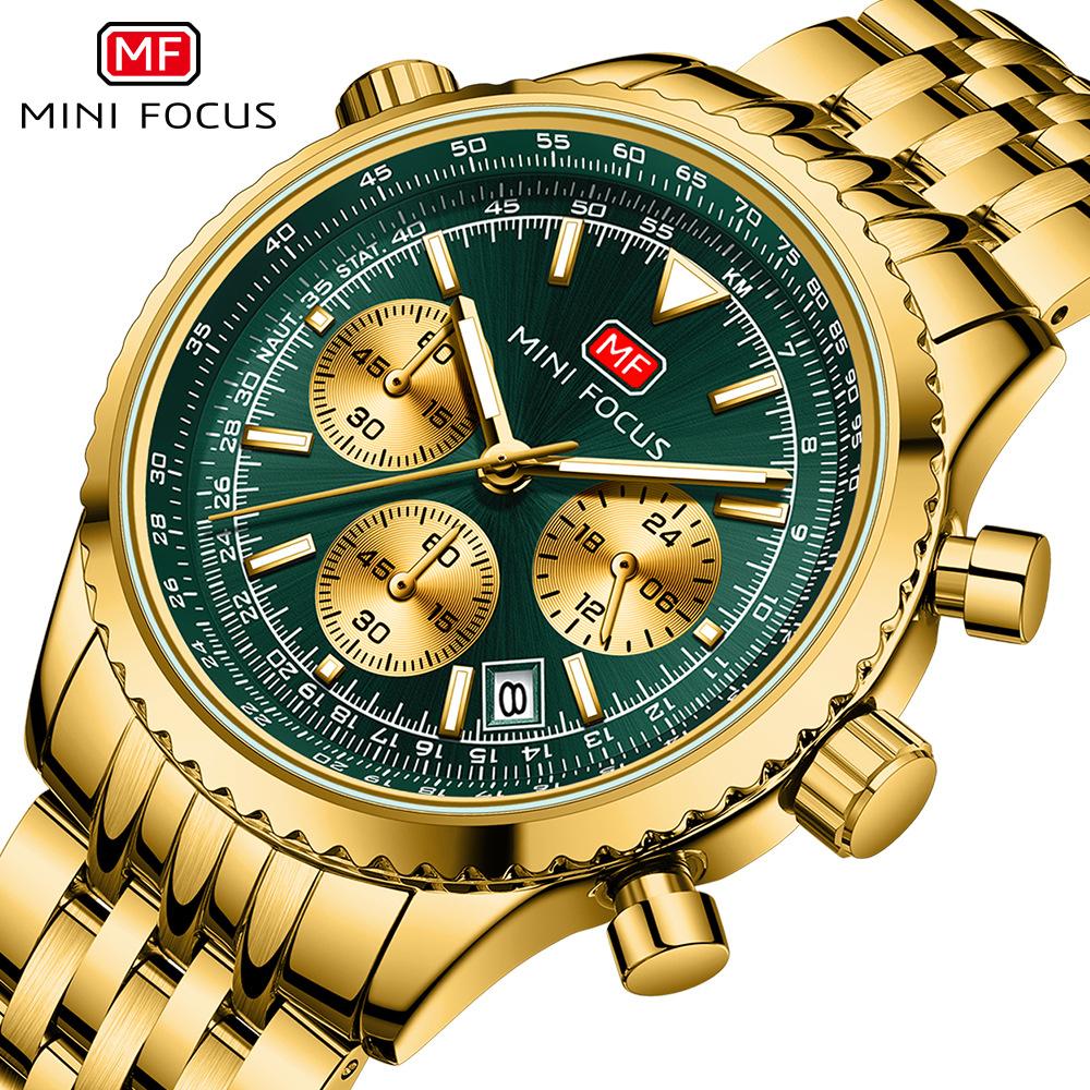 Лучший бренд класса люкс с коробкой, мужские часы, модные мужские часы, многофункциональные мужские часы, стальные мужские кварцевые часы