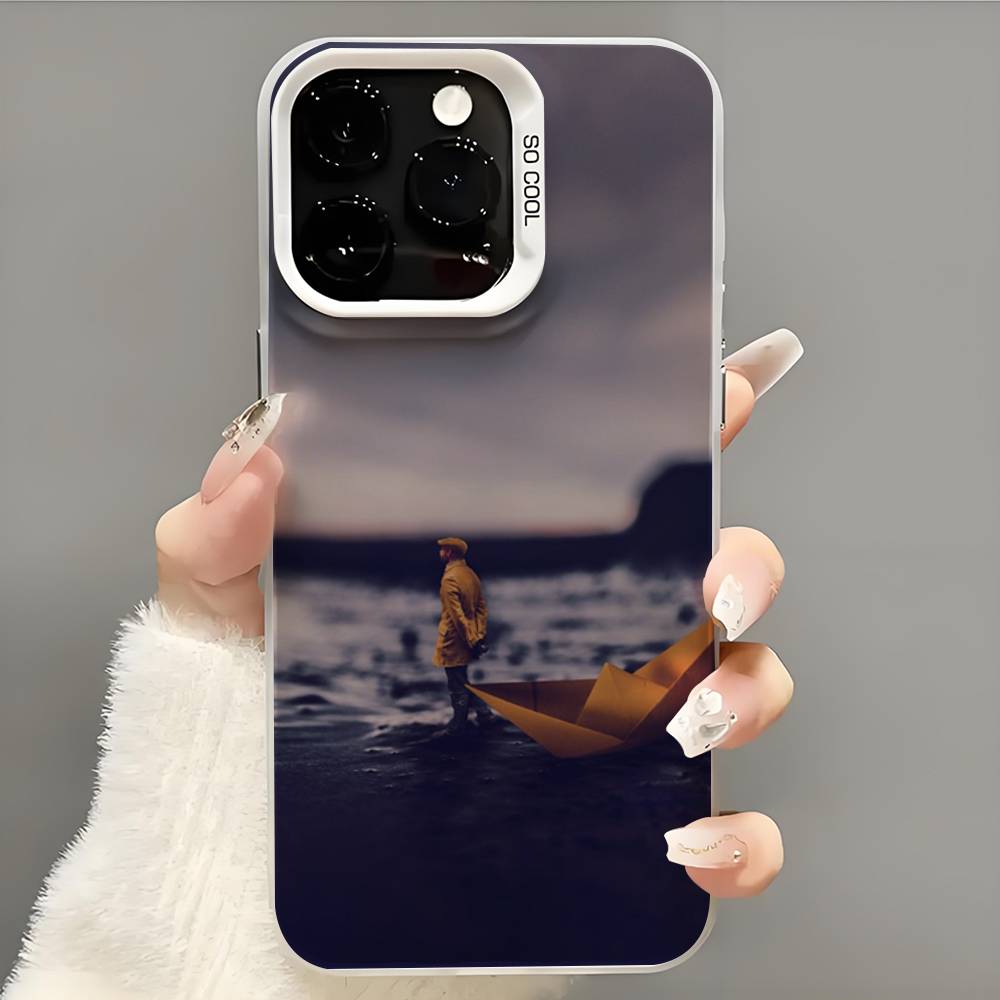 Sailing Boat Phone Case Phone Case For iPhone 14 16 15 11 12 13 Pro Max Mini Plus Shockproof Cover